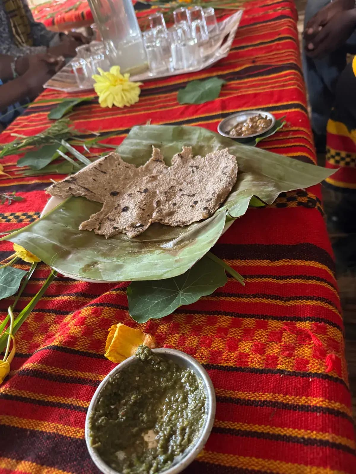 Traditional food and a coffee ceremony